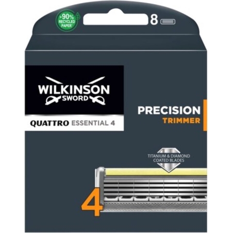 Wilkinson Sword Quattro Titanium Precision - 8 stuks - Scheermesjes