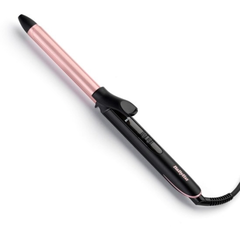 BaByliss Rose-Quartz 19mm Krultang C450E - 6 temperatuurinstellingen - Extra lange cilinder met quartz-keramische coating - Compacte krullen