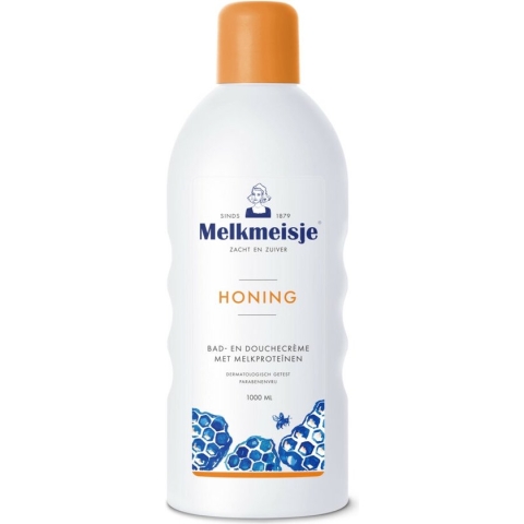 Melkmeisje Honing - 1000 ml - Bad- & Doucheschuim