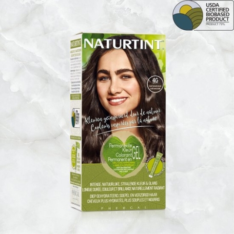 4G Kastanje Goud - NATURTINT - 170ml - Vegan - Ammoniakvrij - BioBased Certified - Microplastic FREE