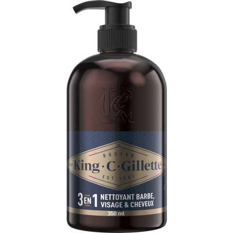 King C. Gillette Baard En Gezichtsreiniger - Voor Mannen - 350 ml