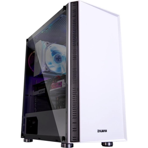 Zalman R2 WHITE Midi-tower Gaming-behuizing, Behuizing Wit