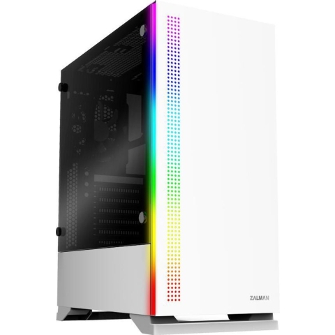 Zalman S5 WHITE computerbehuizing Midi Tower Wit
