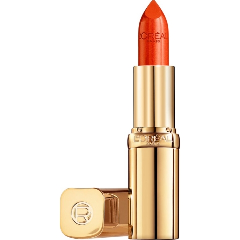 L’Oréal Paris Color Riche Satin Lipstick - Verzorgende, Lippenstift Verrijkt met Arganolie - 163 Orange Magique - Oranje - 4,54 gr