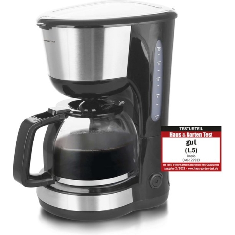 Emerio CME-122933 - Koffiezetapparaat - Inhoud 1,25L - Uitneembare filter - 10 Kopjes