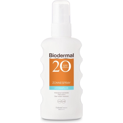 Biodermal Zonnebrand – Hydraplus zonnespray – Zonnebrand spray met SPF 20 - 175ml