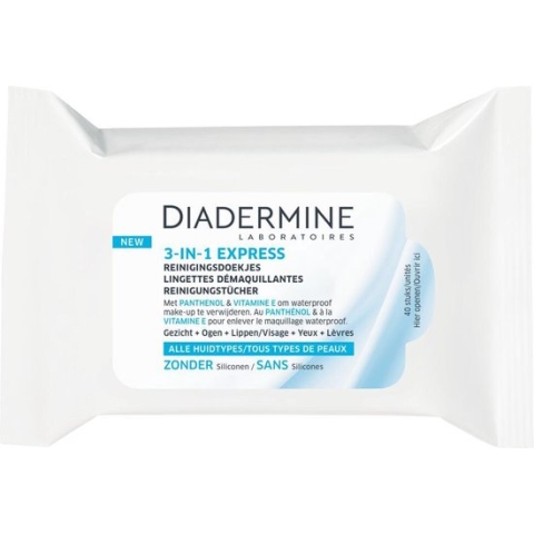 Diadermine Express 3in1 Reinigingsdoekjes