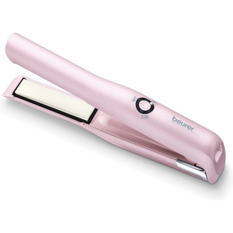 Beurer HS 20 Stijltang - Reis stijltang - Straightener - Draadloos gebruik - Oplaadbaar - 3 Temperatuurstanden - Snelle opwarming - Keramische & toermalijn coating - Beschermkap - 3 Jaar garantie