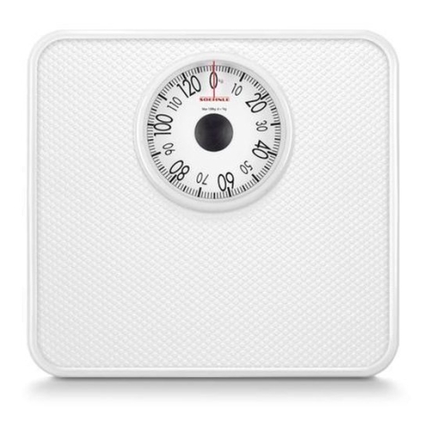 Soehnle personenweegschaal analoog Tempo - wit - tot 130 kg - 1 gr. nauwkeurig