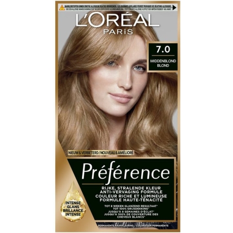 L'Oréal Paris Préférence Middenblond 7 - Permanente Haarkleuring