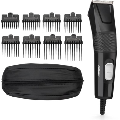 BaByliss Power Clipper Tondeuse E756E - 8 opzetkammen 3-25mm - Bedraad - Incl. opbergetui