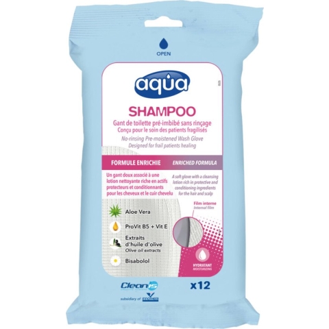 Aqua Shampoo Washandjes 12ST