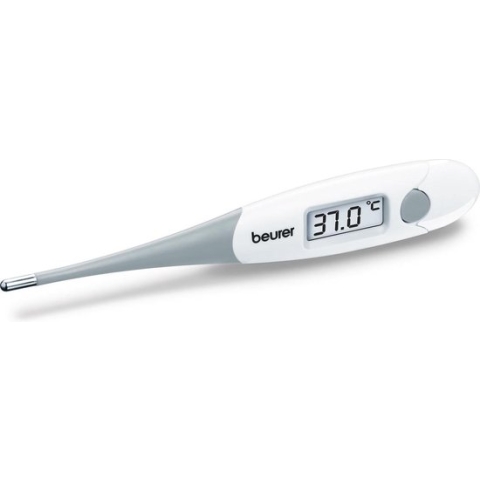 Beurer FT 15 Thermometer lichaam - Koortsthermometer - Koortssignaal - Digitaal - Flexibele tip - Waterproof - Schakelt automatisch uit - Medisch gecertificeerd - Incl. batterijen - 5 jaar garantie - Wit