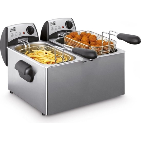 Fritel FR 1355 - Frituurpan/friteuse duo 2x3l + 2x2200W