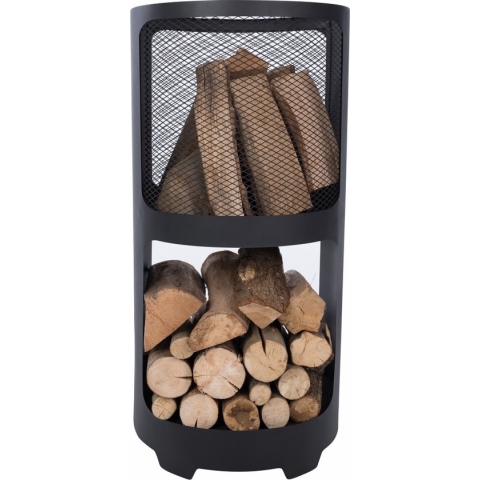 RedFire – Buffalo – Inclusief houtopslag – Zwart - Staal – Vuurkorf – Fire Pit – Stevig staal – Diameter 43cm – Terrasverwarming – Sfeerhaard