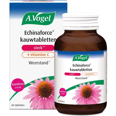 A.Vogel Echinaforce sterk + vitamine C kauwtablet - Krachtige formule.** Echinacea ondersteunt de weerstand.* - 60 st