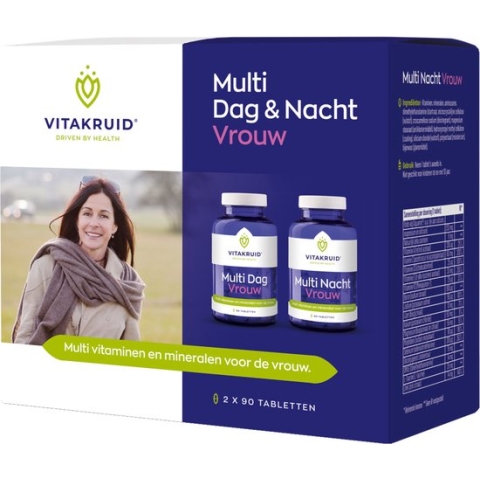 Vitakruid Multi Dag & Nacht Vrouw 180 tabletten