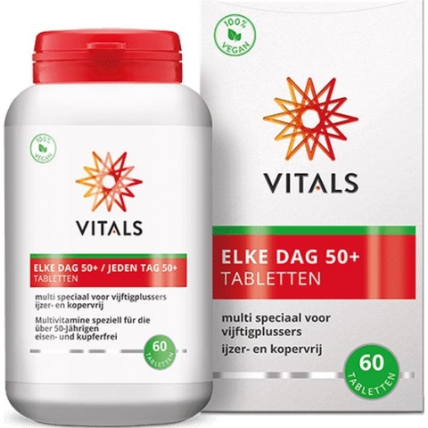 Vitals - Elke Dag 50+ - 60 tabletten - Multivitamine