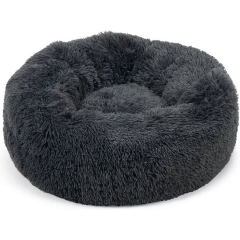 Beeztees Yali - Hondenmand - Pluche - Grijs - Diam. 70 cm