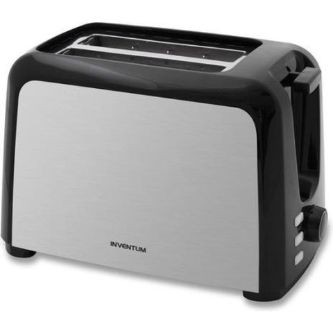 Inventum GB420B - Broodrooster - 2 sleuven - Traploze bruining - Opwarm/Ontdooifunctie - 750 watt - Toaster - RVS/Zwart