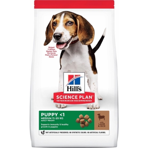Hill's Canine Puppy Medium Lam&Rijst - Hondenvoer - 2.5 kg