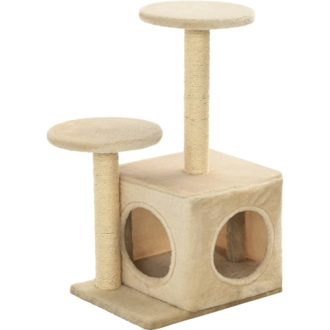 vidaXL-Kattenkrabpaal-met-sisal-krabpalen-60-cm-beige