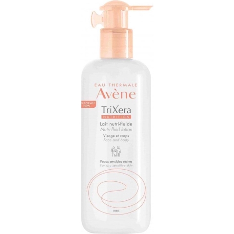 Avène - Nourishing Fluid for Face and Body for Dry Sensitive Skin TriXera (Nutri Fluid Lotion) 400 ml - 400ml