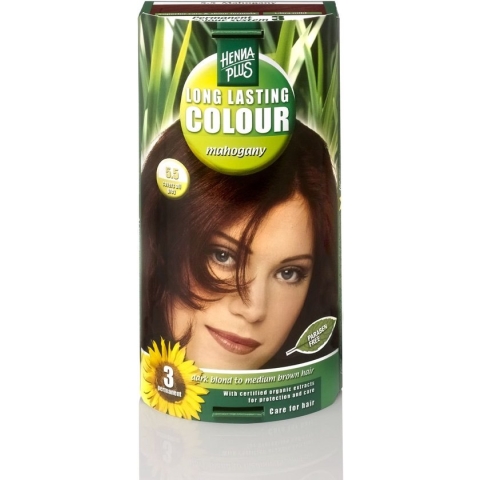 Hennaplus Long Lasting Colour 5.5 Mahogany - Haarverf