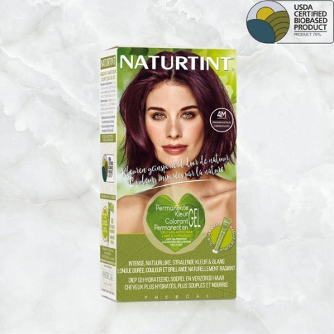 4M Mahonie Kastanje - NATURTINT - 170ml - Vegan - Ammoniakvrij - BioBased Certified - Microplastic FREE