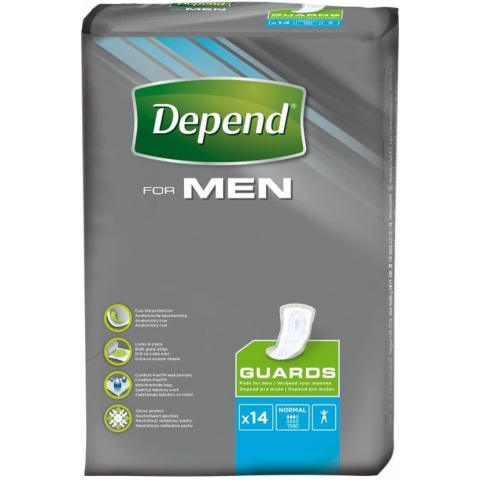 Depend For Men Guards - 14 stuks - incontinentie verband