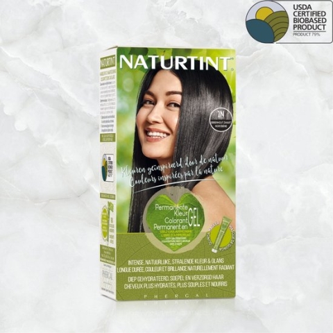1N Ebbenhout Zwart - NATURTINT - 170ml - Vegan - Ammoniakvrij - BioBased Certified - Microplastic FREE