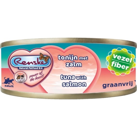 Renske Kattenvoer Vezel Tonijn - Zalm 70 gr