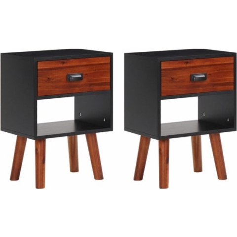 vidaXL-Nachtkastjes-2-st-40x30x57-cm-massief-acaciahout