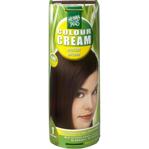 Hennaplus KleurcrÃ¨me 4.03 Mokka Bruin - Haarverf