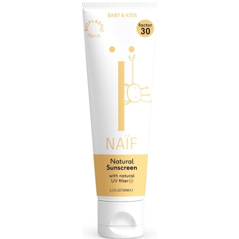 Naïf - Zonnebrandcrème - Baby's en Kinderen - SPF30 - met Natuurlijke Ingrediënten - 100ml
