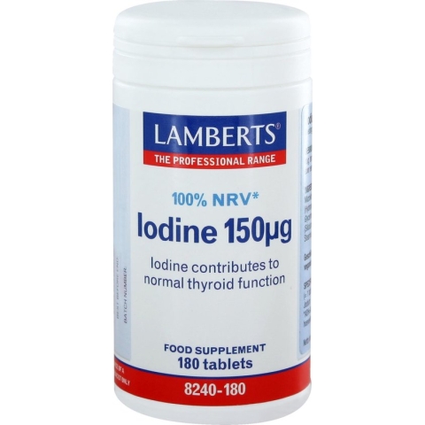 Lamberts Jodium 150 mcg - 180 tabletten - Mineraalpreparaat