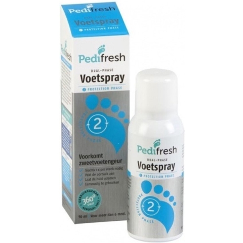 Pedifresh Voetspray Tegen Lange Termijn Zweetvoeten Fase 2 50 ml