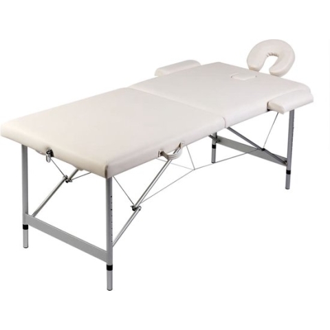 vidaXL-Massagetafel-met-2-zones-inklapbaar-aluminium-frame-crèmewit
