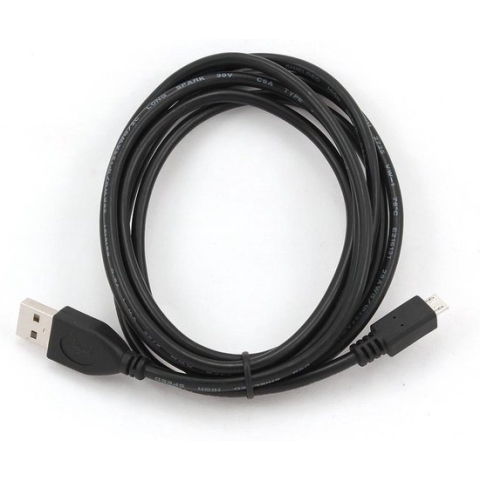 USB 2.0 A to Micro USB B Cable GEMBIRD (3 m) Black