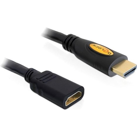 Delock - 1.4 High Speed HDMI verlengkabel (m/f) - 1 m - Zwart