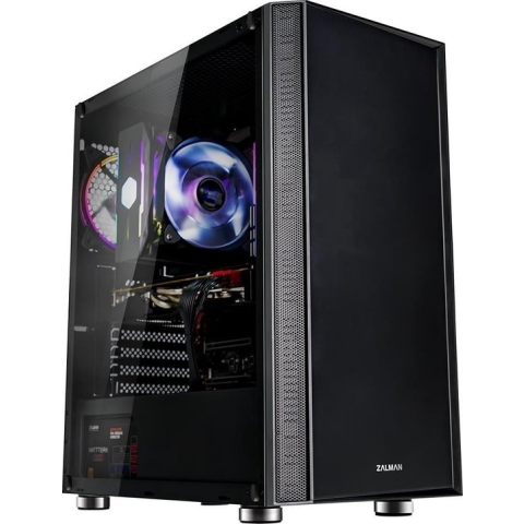 Zalman R2 BLACK Midi-tower Gaming-behuizing, Behuizing Zwart