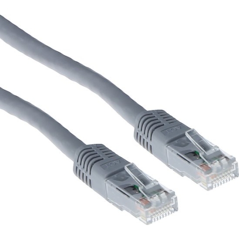 ACT Grijze 3 meter U/UTP CAT6 UTP kabel met RJ45 connectoren IB8003