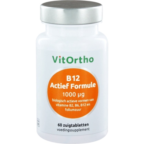 VitOrtho B12 Actief Formule 1000 mcg - 60 zuigtabletten