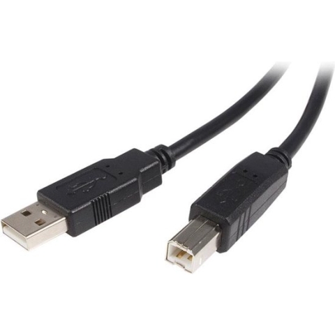 USB A to USB B Cable Startech USB2HAB2M Black