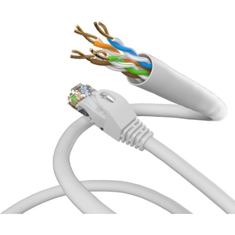 Wentronic CAT5E Netwerkkabel - RJ45 - Grijs - 1 m