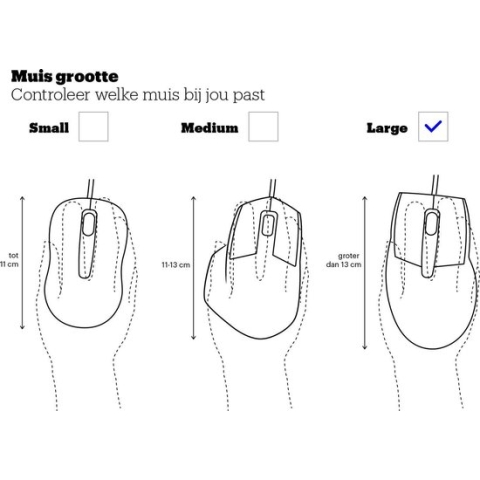Fury Gladiator - Gaming Muis - Optisch - 3200 DPI - Met LED verlichting