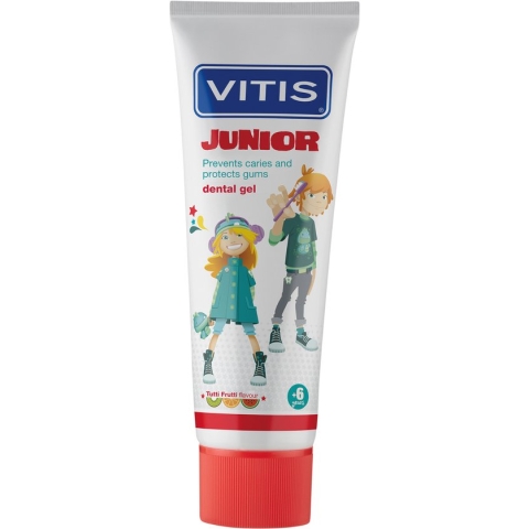 Vitis Junior - Tandpasta/gel - 6+ jaar - Tutti Frutti