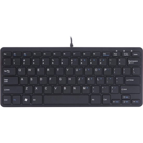 R-Go tools Compact Keyboard QWERTY Zwart