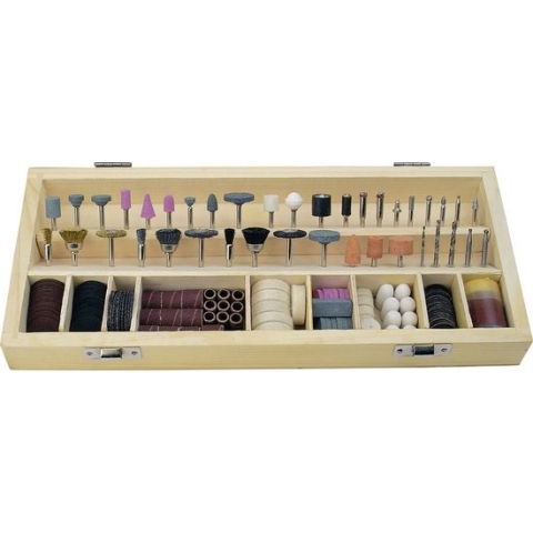 Brüder Mannesmann Accesoireset voor mini-slijper 200-delig 92568