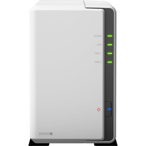 Synology DS220J - NAS - Barebone / Zonder harde schijven - Geschikt voor 2.5" en 3.5"